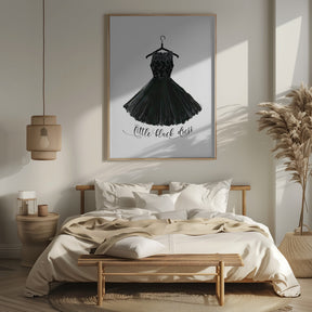 Little black dress in hanger Poster