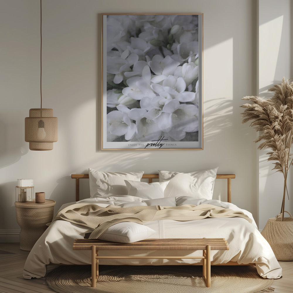 Distressed freesias III Poster