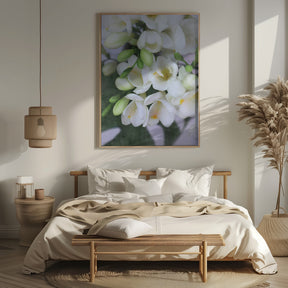 Distressed freesias I Poster