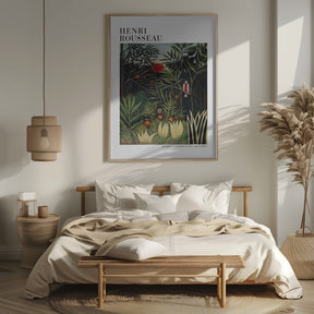 Monkeys And Parrot In The Virgin Forest Poster