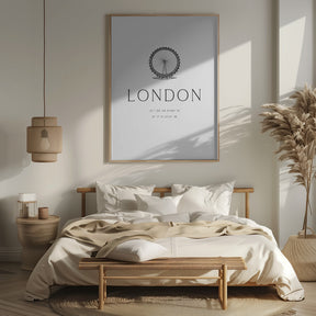 London city coordinates Poster