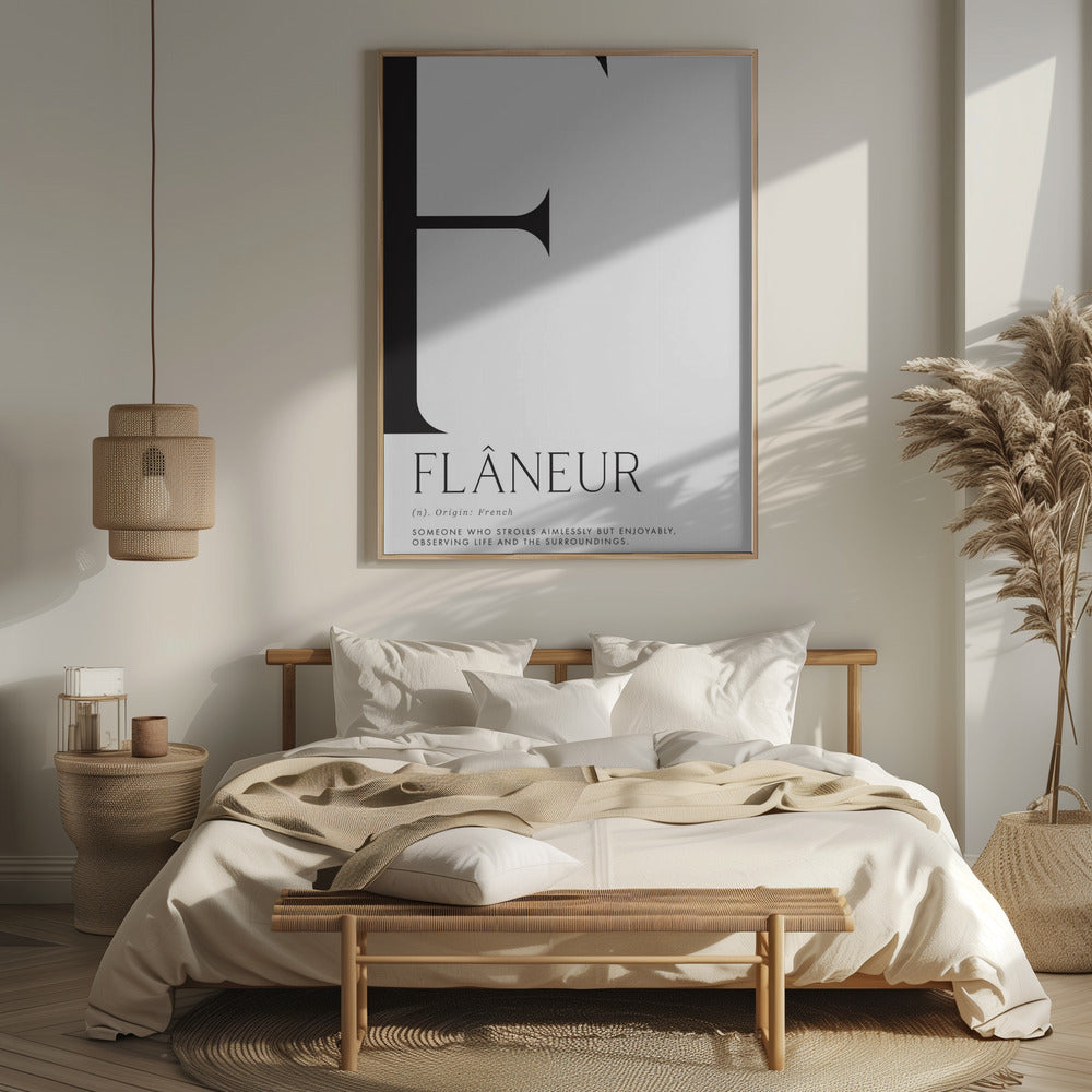 Flâneur definition Poster