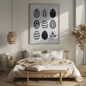 Scandi Easter eggs Poster