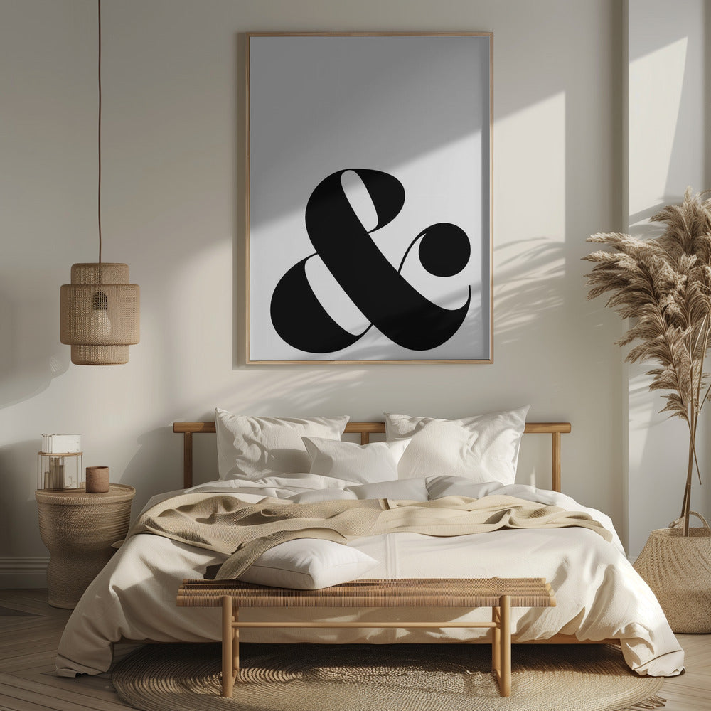 Scandi ampersand Poster