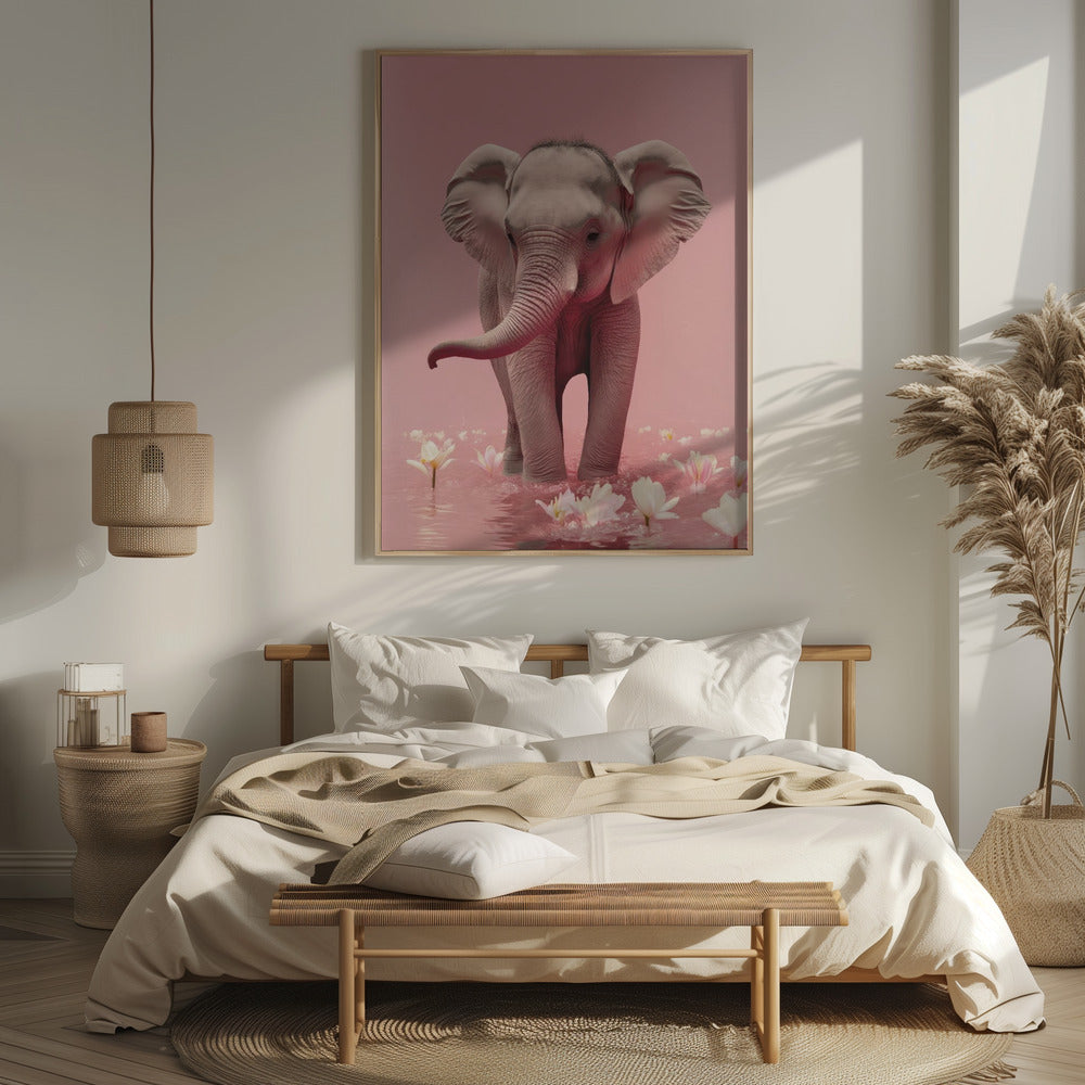 Young Elephant Poster