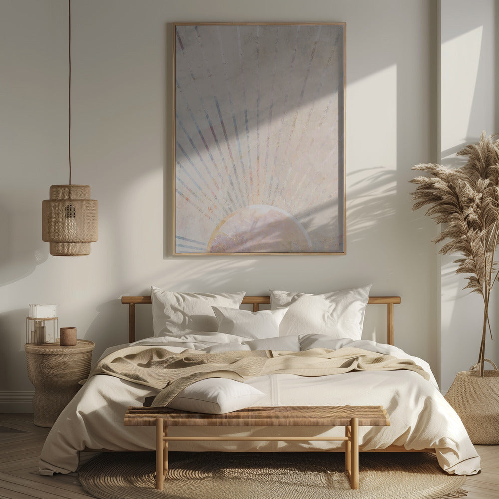 Morning Boho Sun Rays Poster