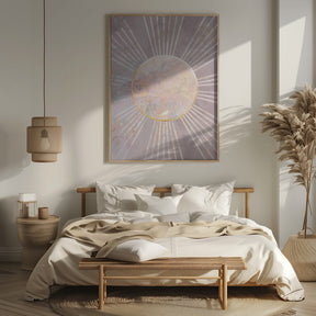 Pink Sun Rays Poster