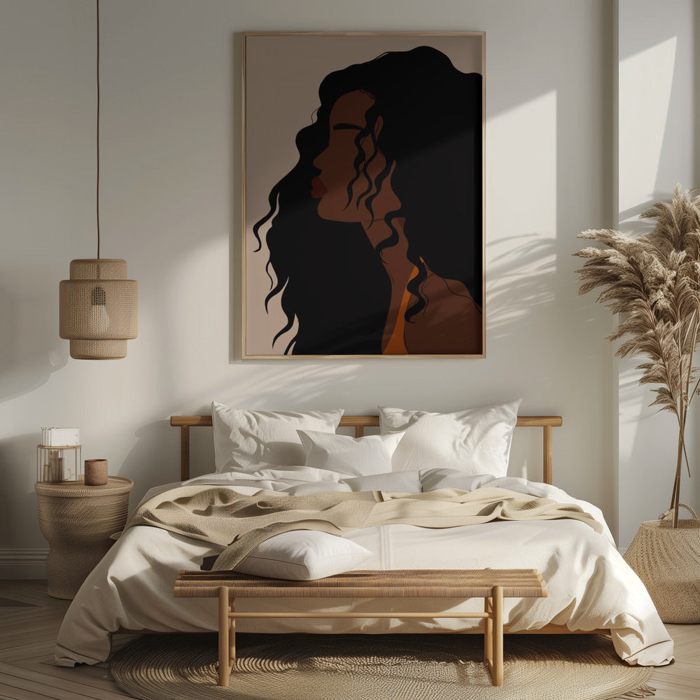 Hair Flowing Poster