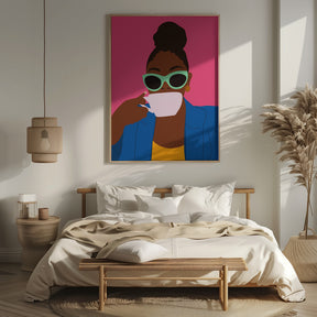 Women Drinking Coffee Poster