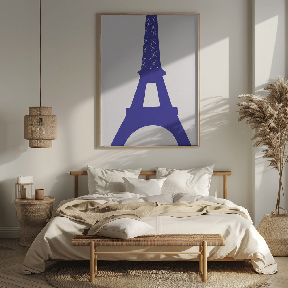 Eiffel Bleu Poster