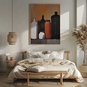 Still Life With Big Bottles Poster