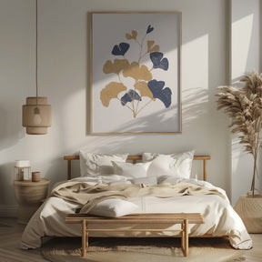 Golden Ginko Poster