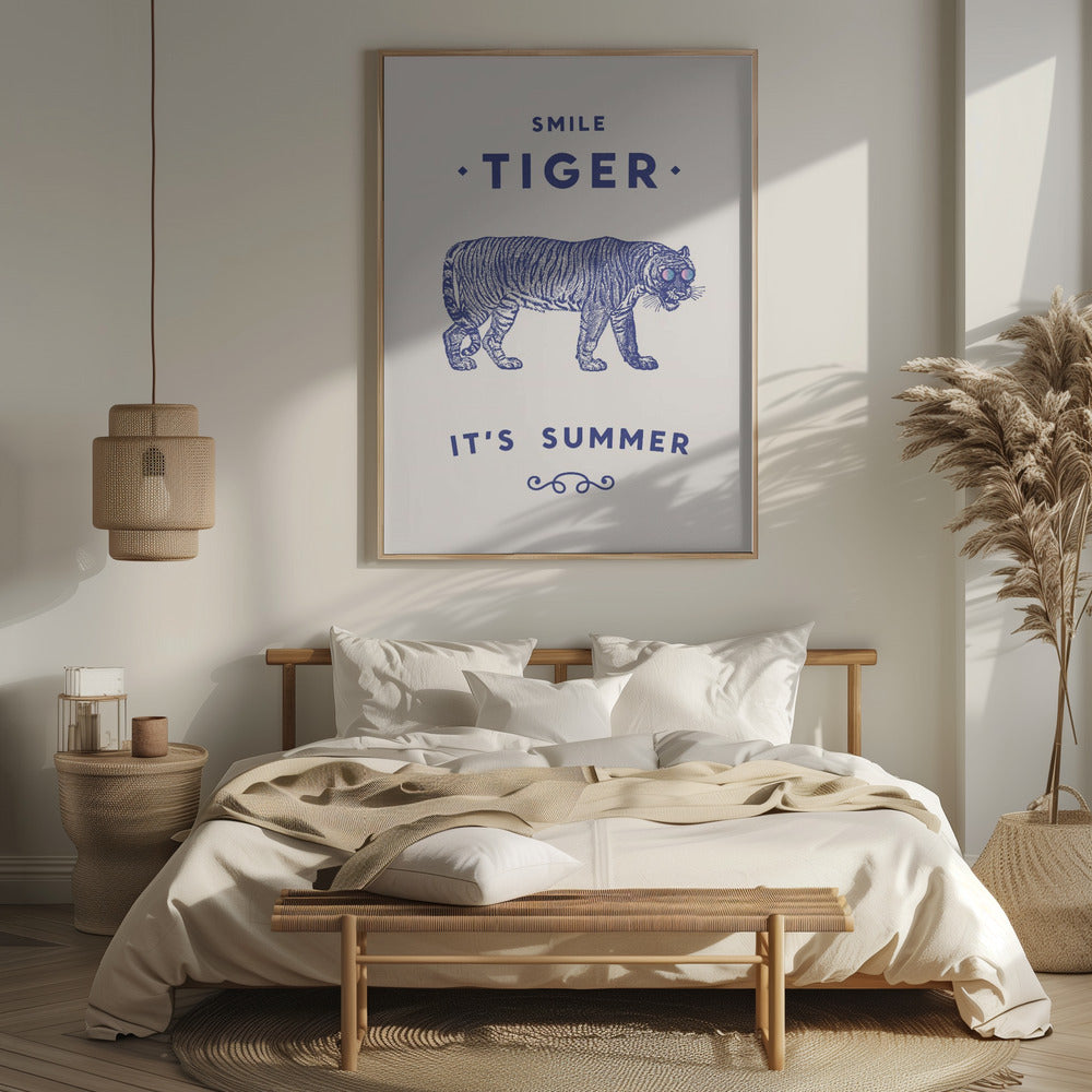 Smile Tiger Poster