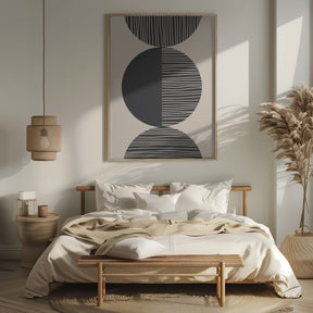 Black Circle Art Poster