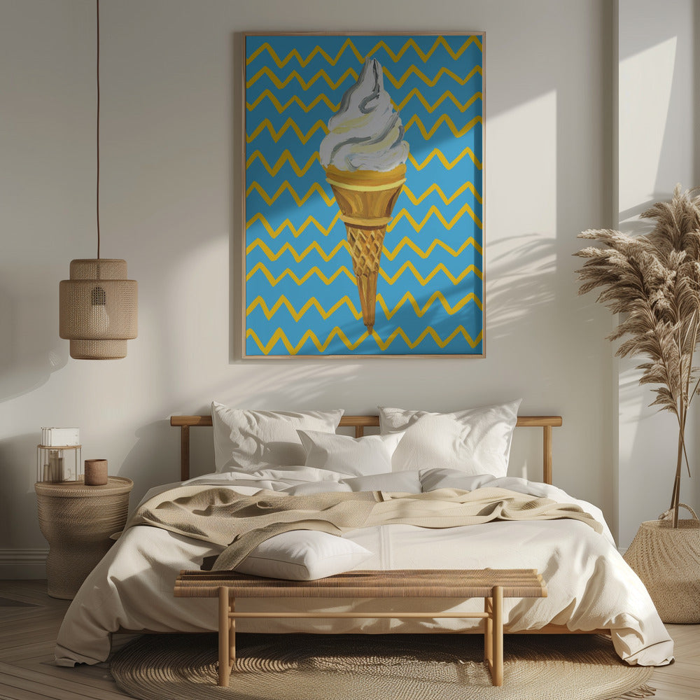 Ice Cream Blue Poster