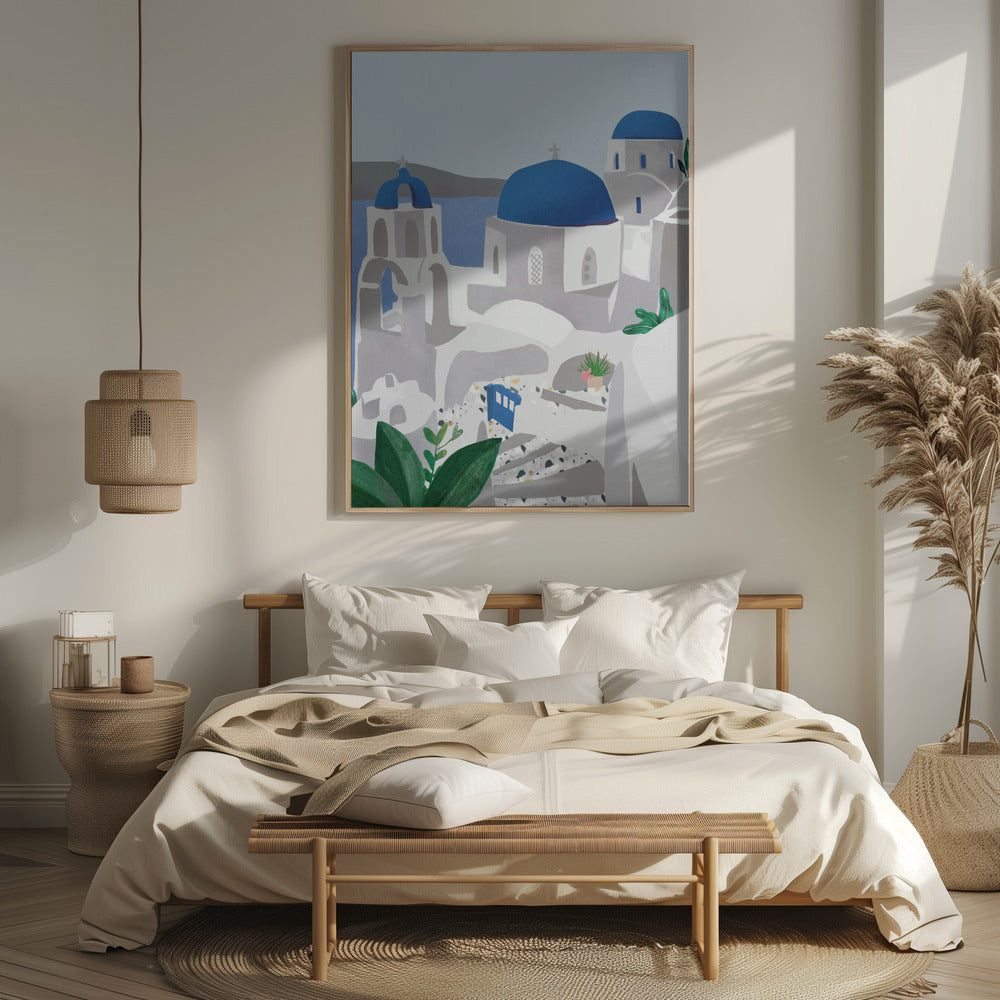 Santorini island Poster