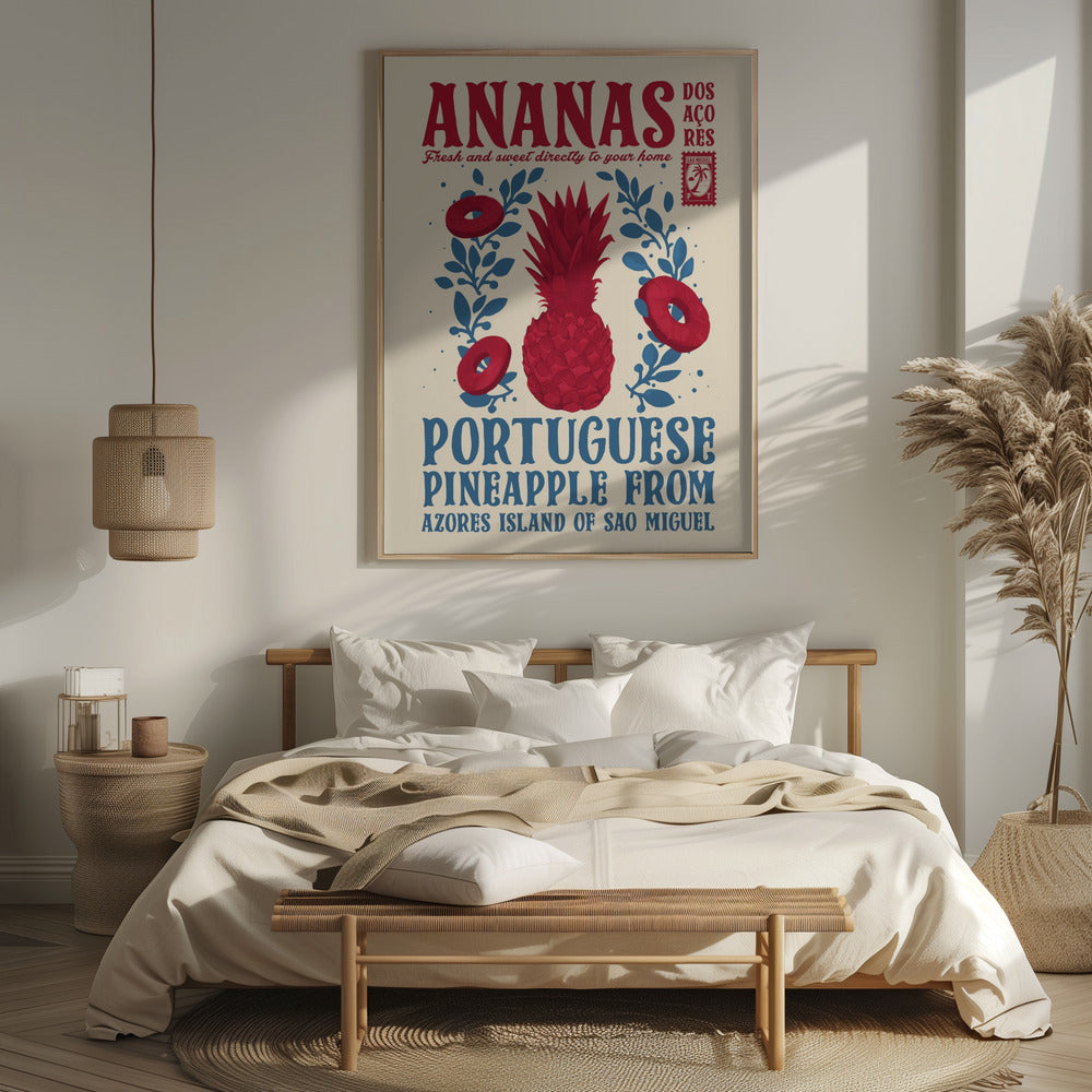 Pineapple kitchen print Poster