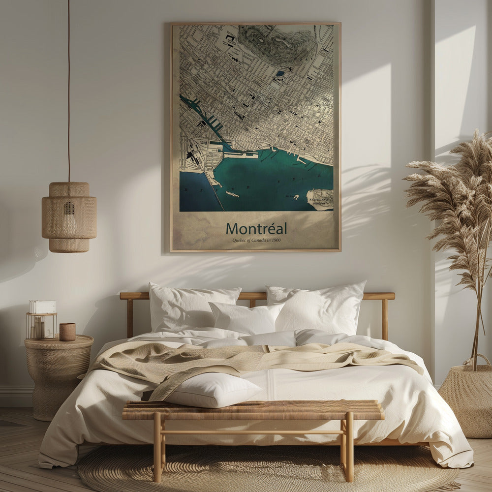 Montreal map Poster