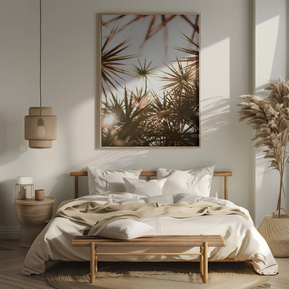 Starlight Palm Tree Poster