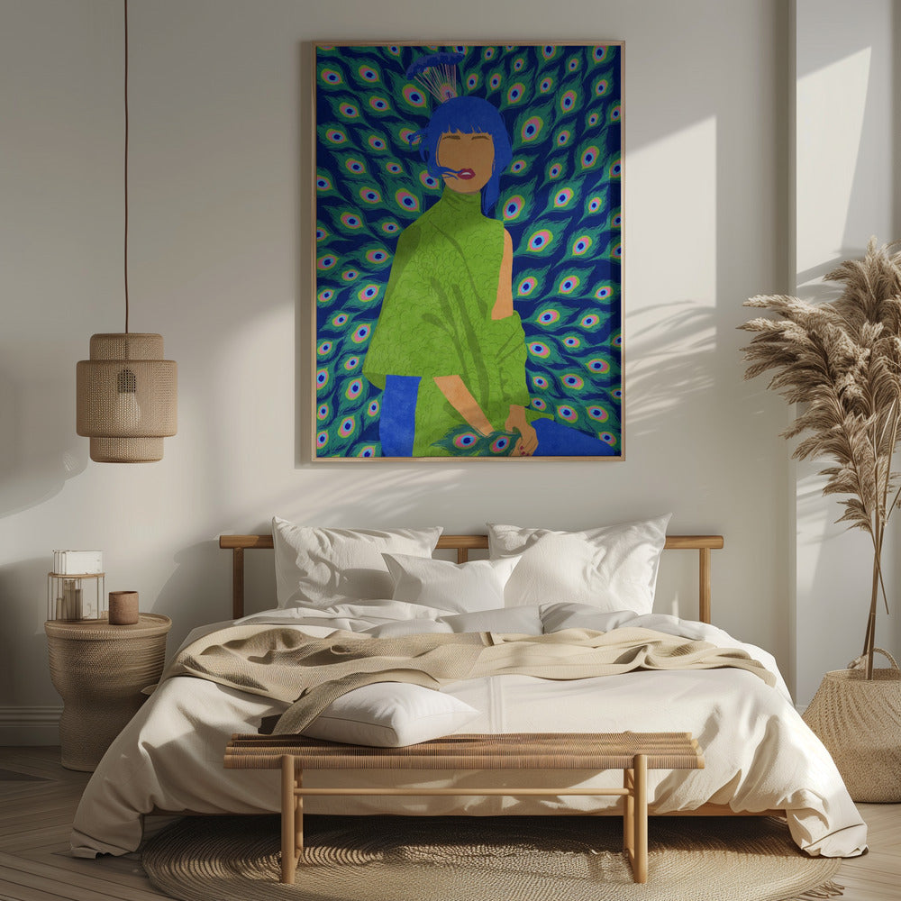 peacock woman Poster