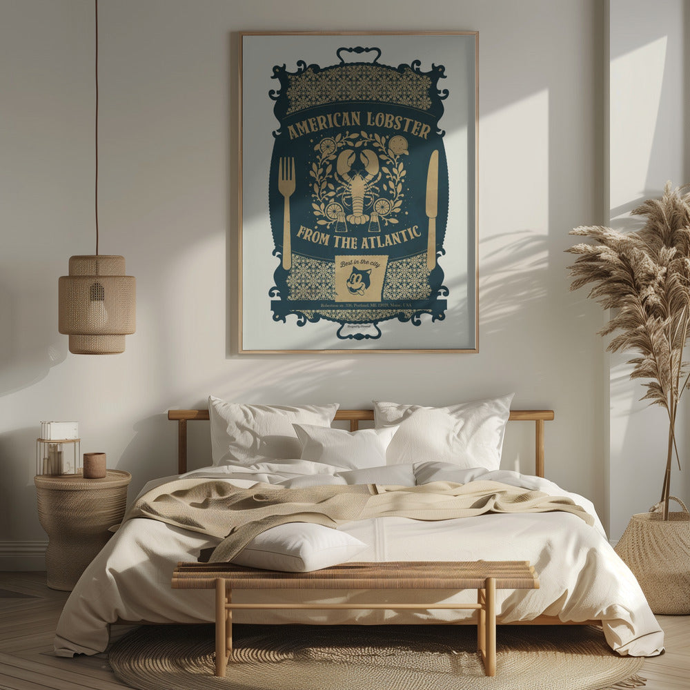 Lobster Baroque Print Poster