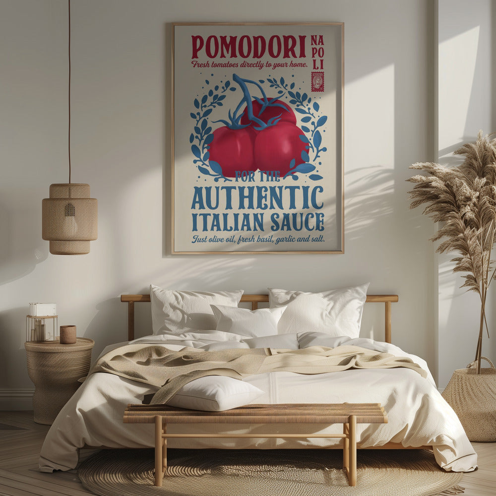 Pomodori Kitchen print Poster