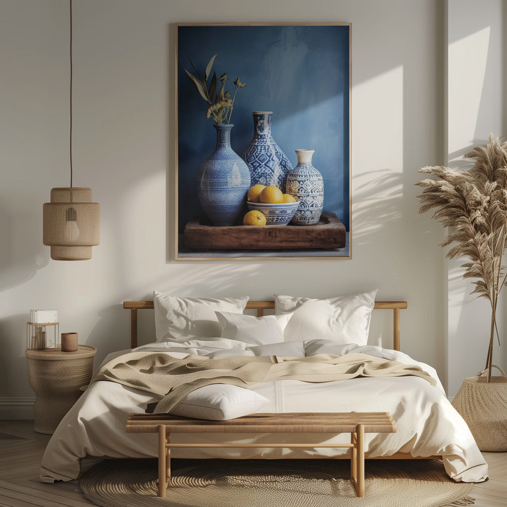 Blue Still Life Poster