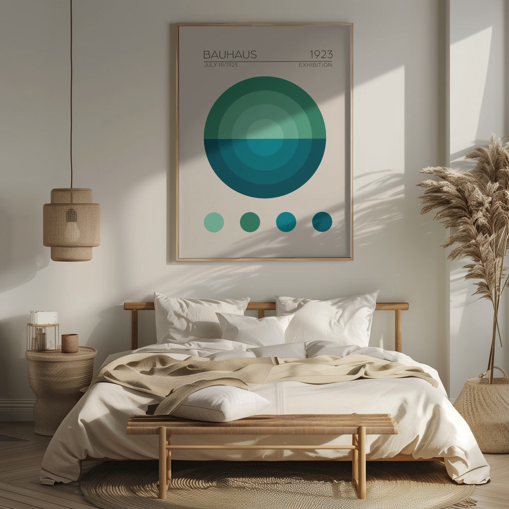 Bauhaus Mavi Daire Poster