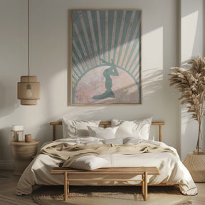 Yoga Boho Sun Rise Green 4 Poster