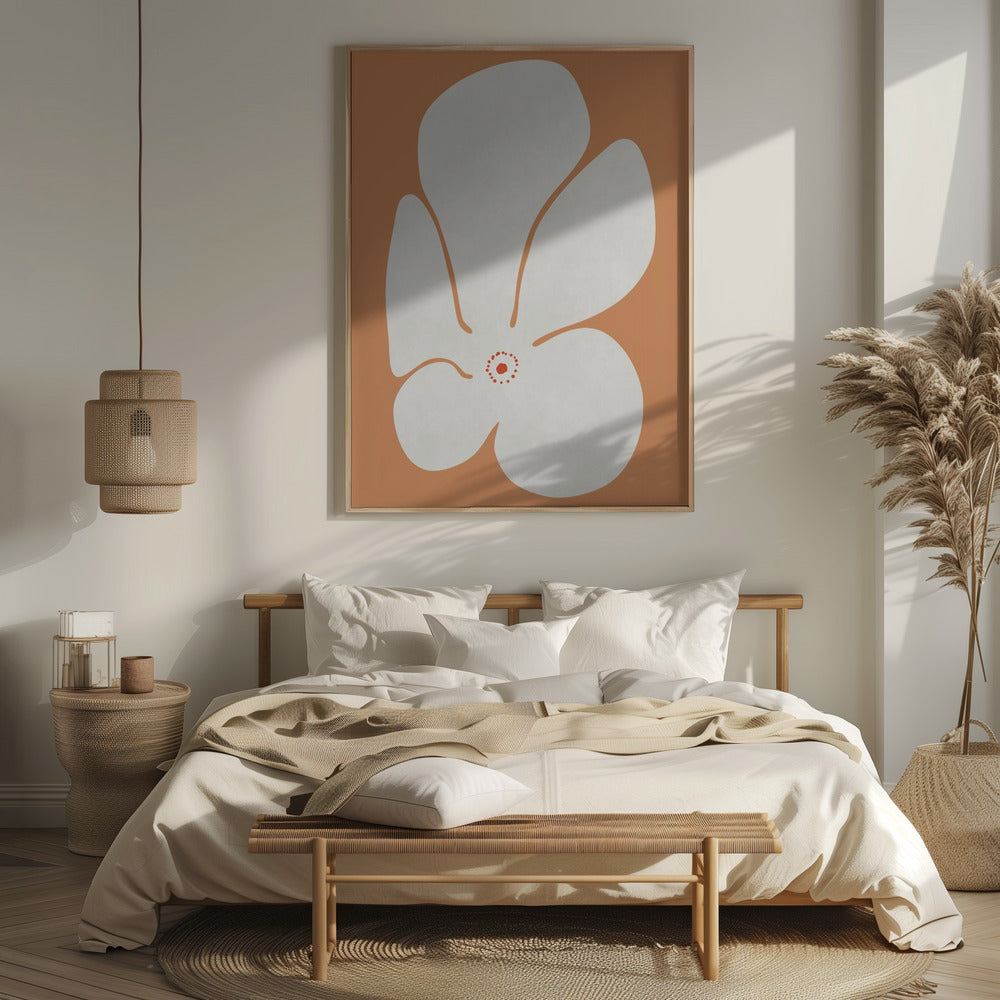 White Poppies Flower Poster