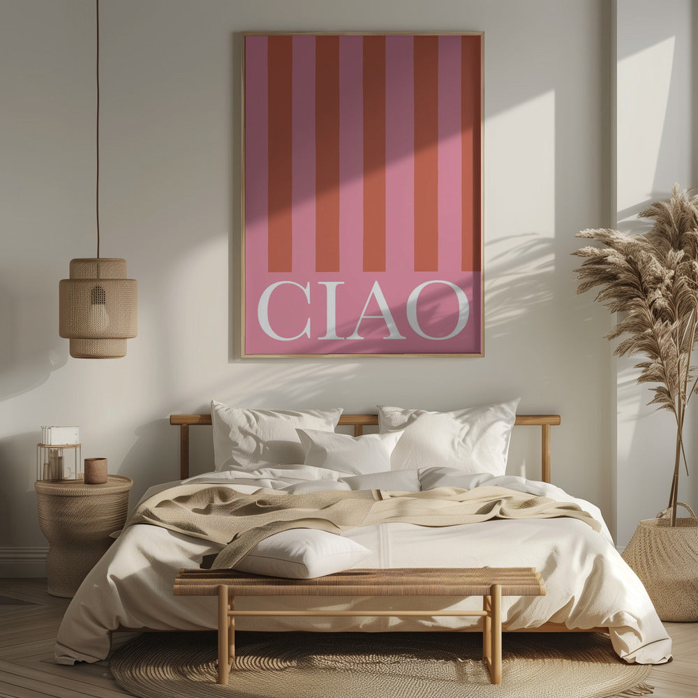 Ciao Stripes Poster