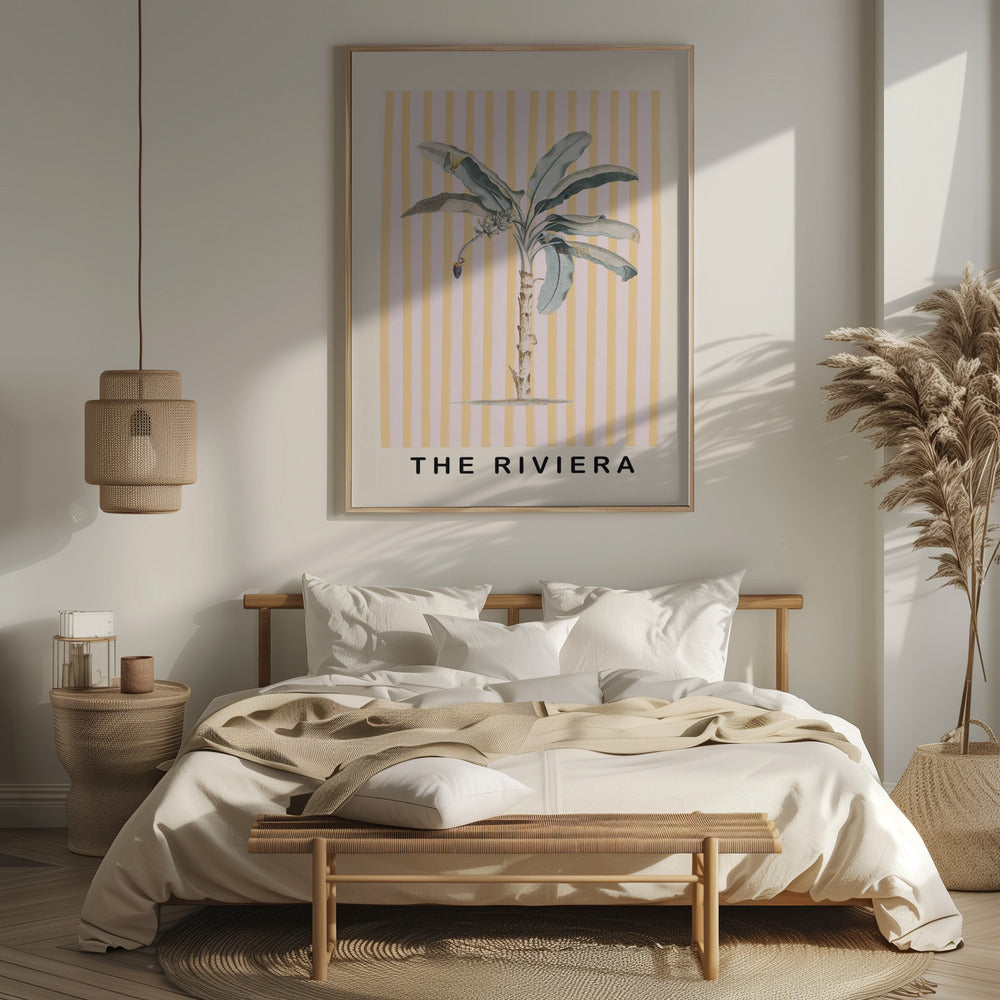 Pink and Yellow Palm Tree Poster