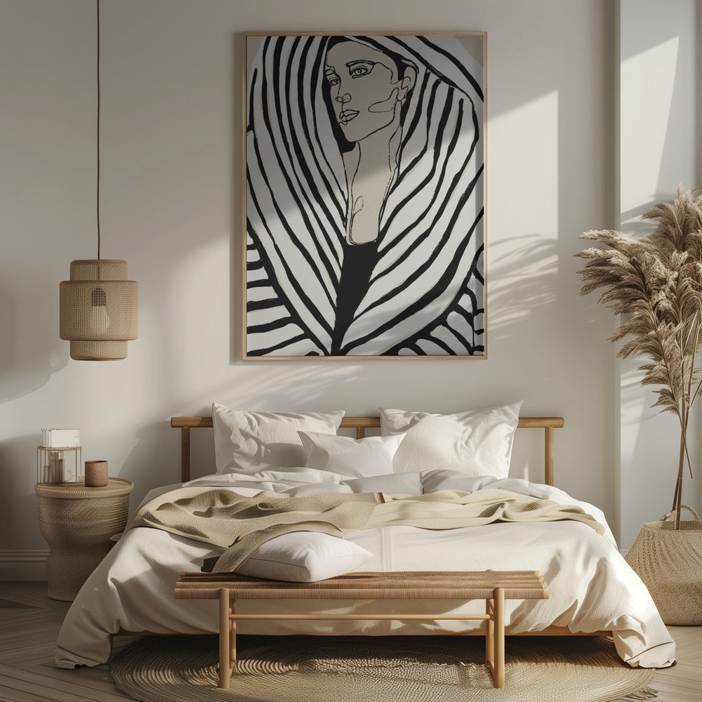 Striped Coat Poster