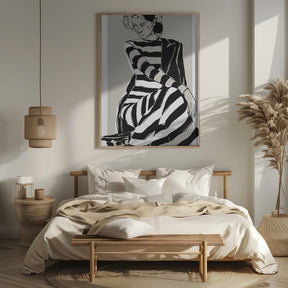 Striped Dress Poster