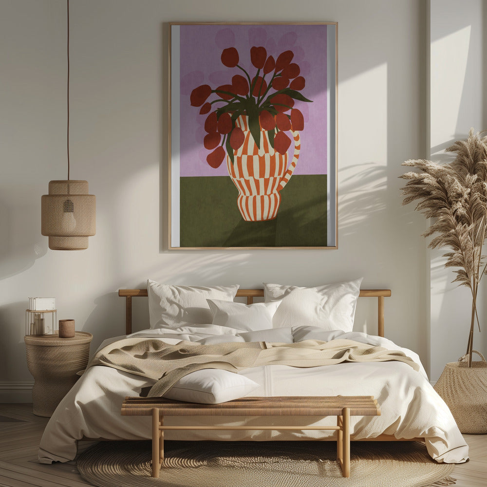 Flower Vase 1ratio 2x3 Print By Bohonewart Poster