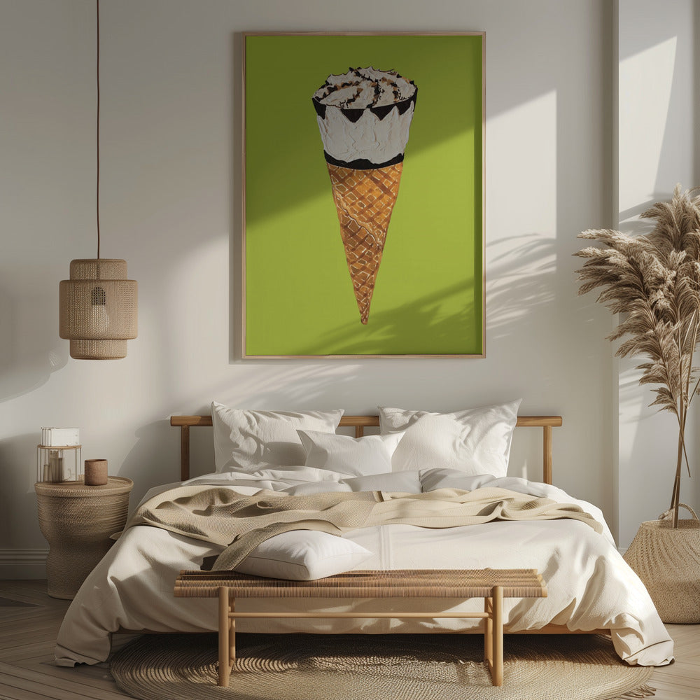 Cornetto On Pistachio Poster