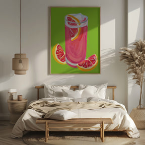 Grapefruit Paloma Pistachio Poster