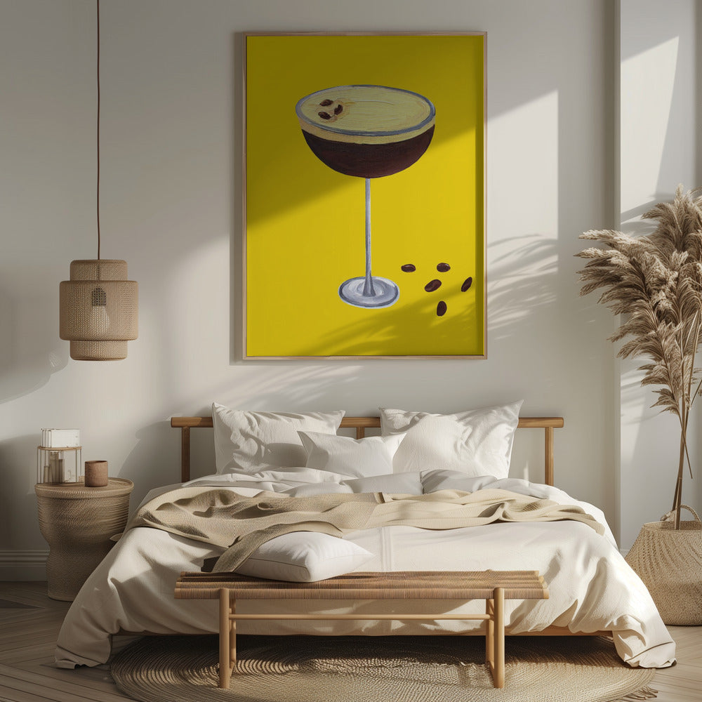 Espresso Martini Buttercup Yellow Poster