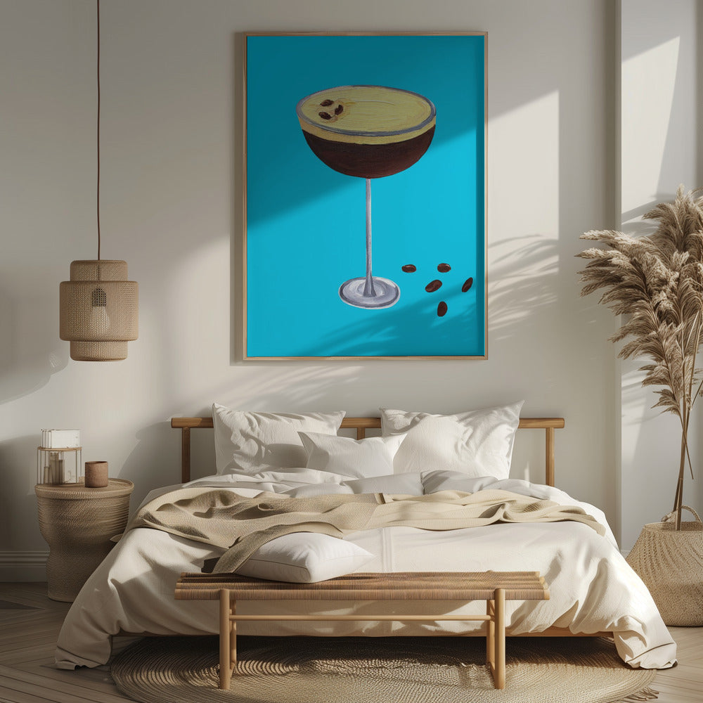 Espresso Martini Sky Blue Poster