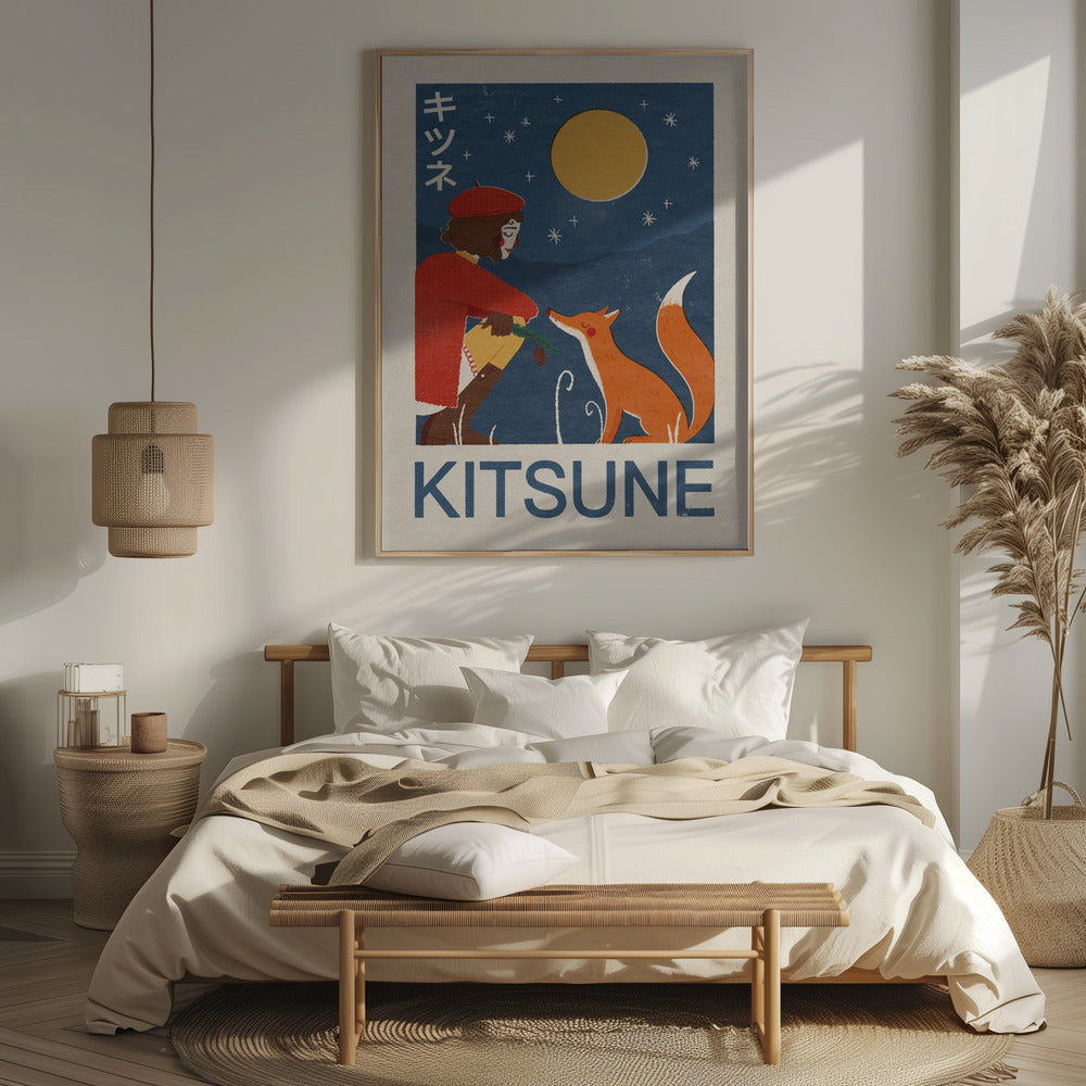 Kitsune Fox Poster