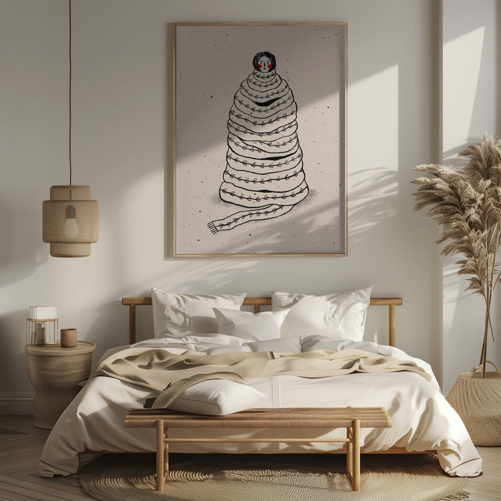 Cuddled Up In Knits Poster