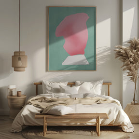 Stone Sculpture In Pink Poster