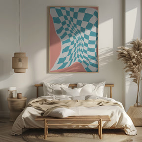 Line Drying Fabric In the Wind Poster