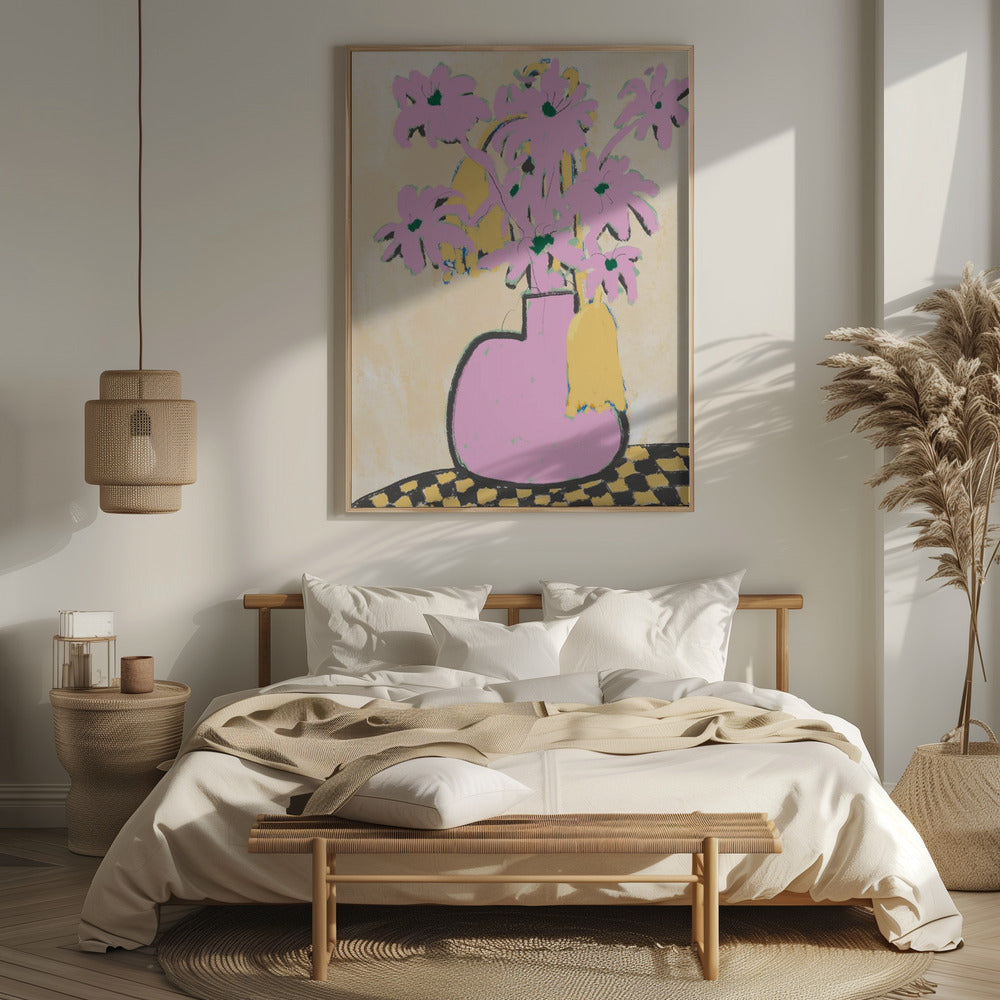 Pink Vase Poster