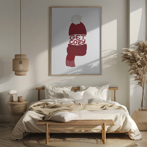 Get cozy (red) Poster