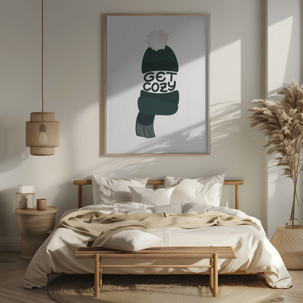 Get cozy (green) Poster