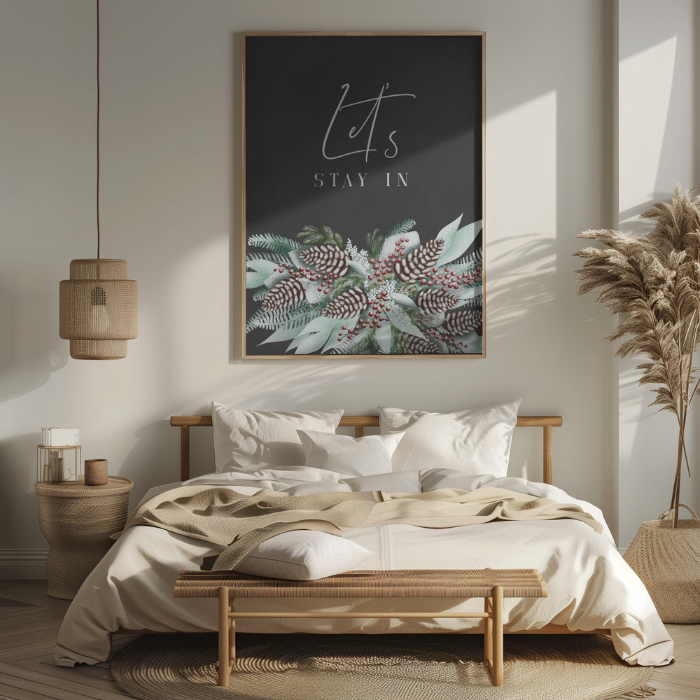 Let's stay in with frosty bouquet Poster