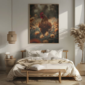 Chicken Portrait Poster