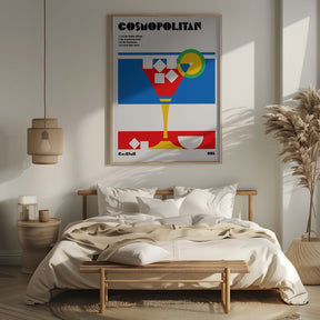 Cosmopolitan Bauhaus Cocktail Poster