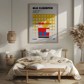 Old Fashioned Bauhaus Cocktail Poster